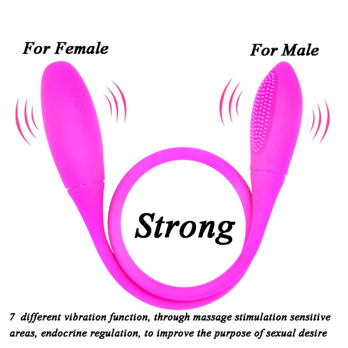 Bullet Vibrators Lesbian Double Ended Vibrator Rechargeable Double Dildo Massager For Women Adult Sex Toy for Women