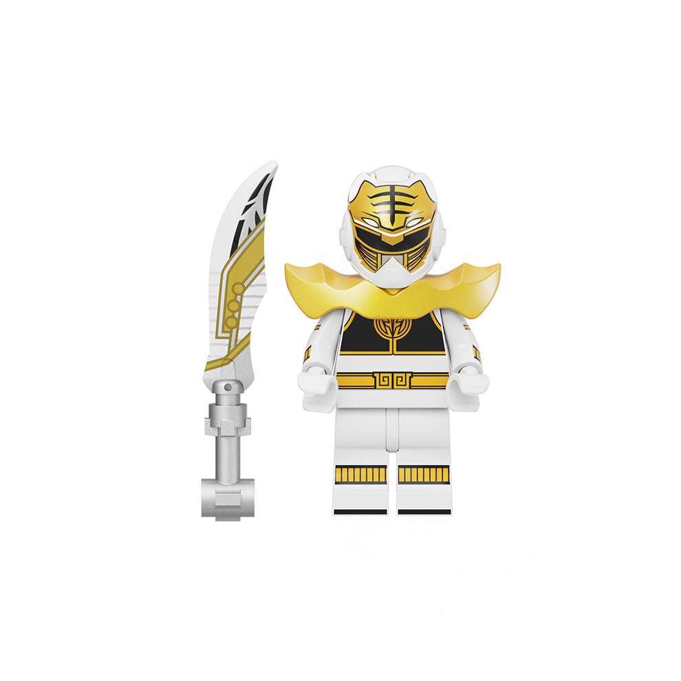7Pcs Mighty Morphin Power Rangers Building Block Minifigures Toys Fit Lego