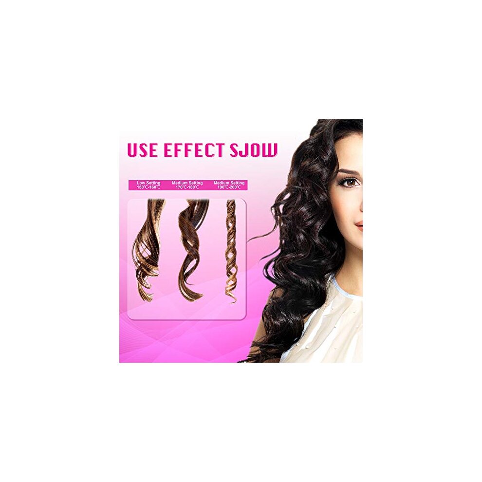 Wireless Automatic Curling Iron, Cordless Auto Curler Restriction with Built-in Recharge