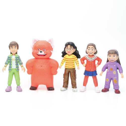 5Pcs/Set Turning Red Figure Dolls Kids Toy Birthday Gift Collectible