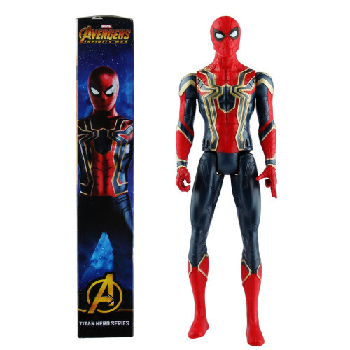 (#4uff1aIron Spiderman) Avengers Hero Series Thanos Thor Action Figures