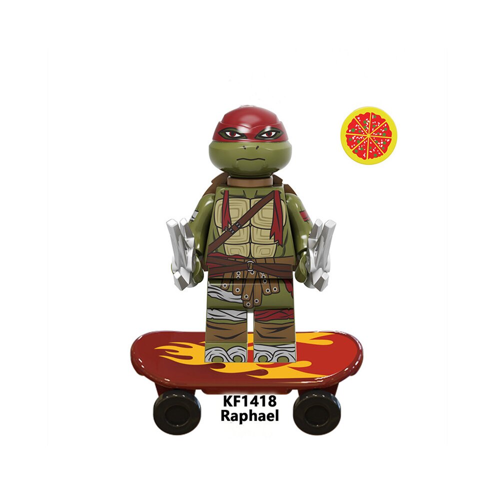 12PCS Teenage Mutant Ninja Turtles Figures Toys Fit Lego
