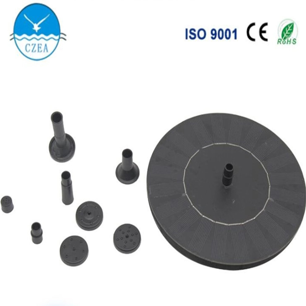 16cm Solar Bird Bath Fountain Pump with 4 Nozzles Garden Decoration