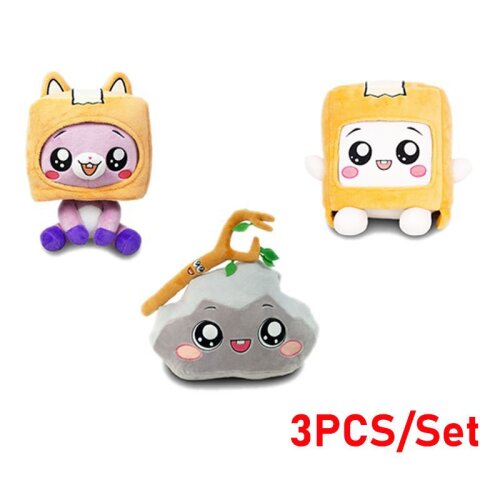 (3Pcs) Lankybox Plush Toys Boxy Foxy Rocky Stuffed Dolls