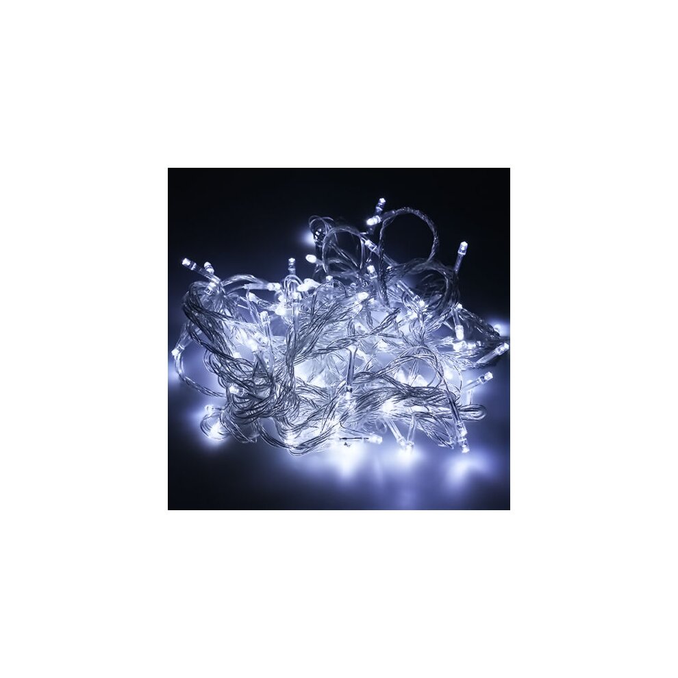 LED Curtain String Fairy Lights Christmas Tree Window Wedding Party Xmas Decor 30m 300 Pcs Led White Waterproof Christmas Light