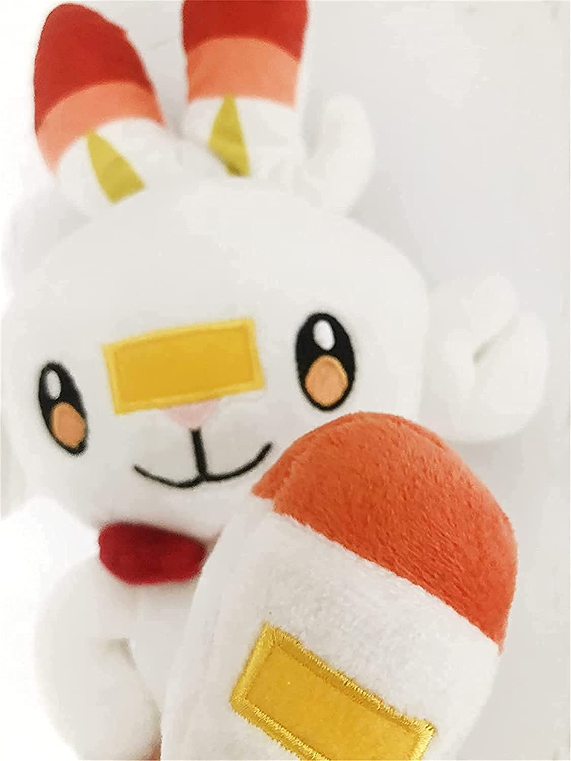 Pokémon Scorbunny Plush Toys Sword and Shield Soft Doll Stuffed Animal Plushies Fire Pokémon Collection Rabbit Toy for Kids Birthday Christmas Gifts