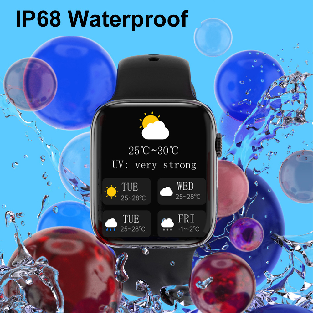 (Grey) Smart Watch 2.0 Inch HD Screen Original for Men Bluetooth Call NFC Series 8 Smartwatch Temperature Monitoring