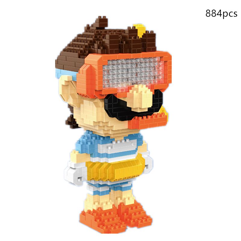 (Super Mario A) Super Mario Nano Block Bros Blocks Kids Educational Cowboy Mini Blocks Mario Building Brick Toys