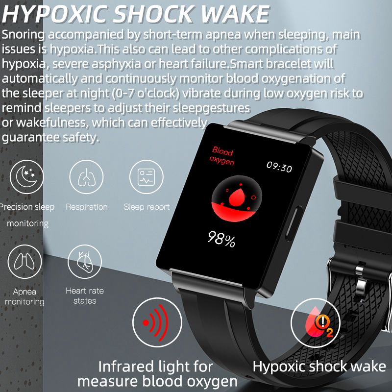 NFC Access Control Music Smart Watch Fitness Heart Rate BP Blood Glucose Body Temperature Smartwatch Men Women