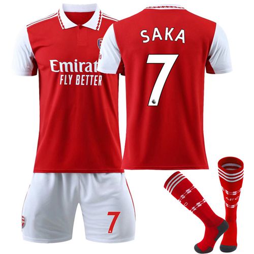 (16 Size) 22-23 Arsenal Home No.7 Football Shirt Kids Set
