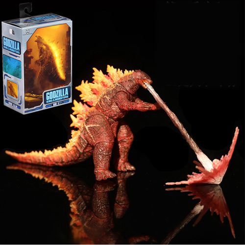 Red Burning Godzilla Action Figures Movable Joints