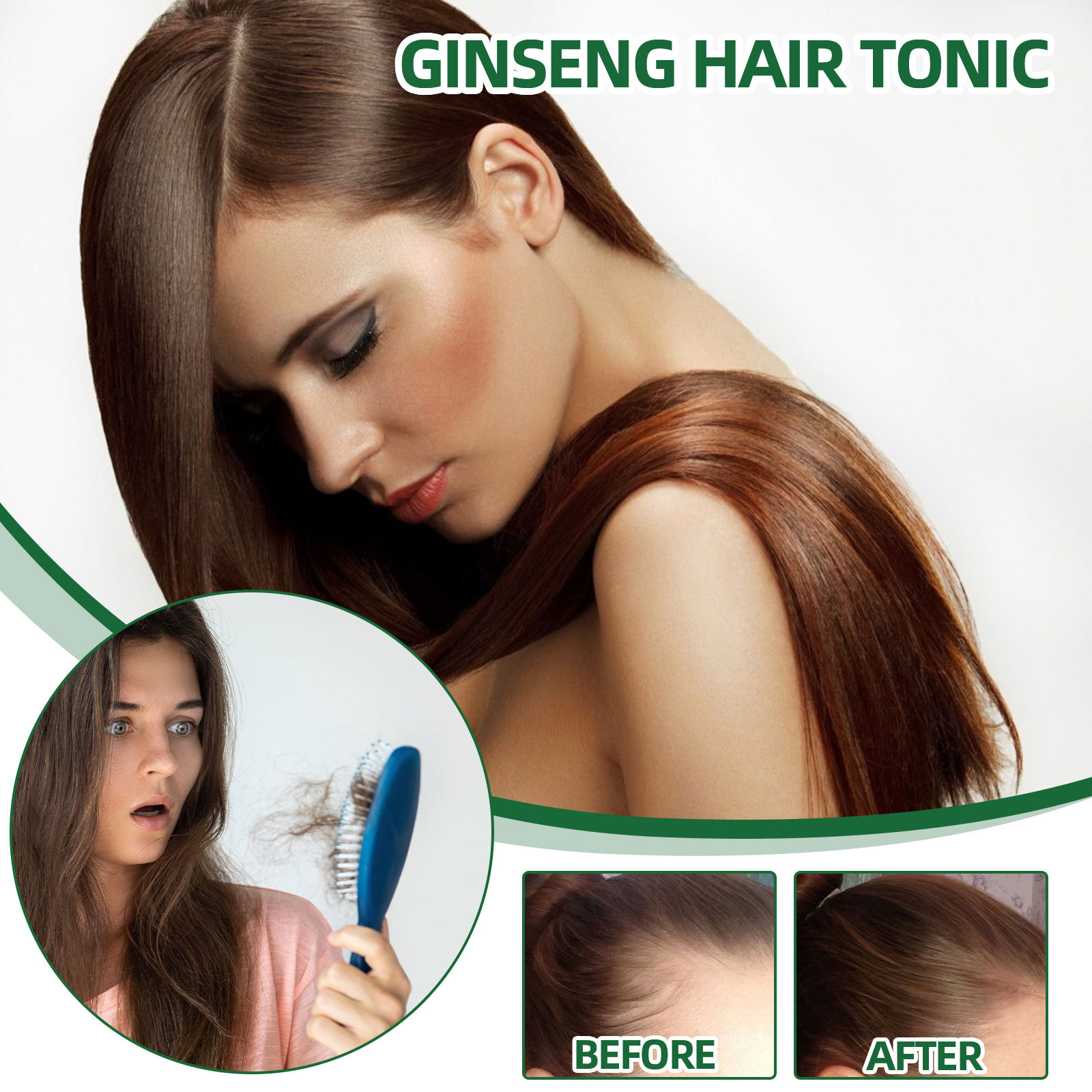 Hair Growth Spray Hyungang Korea Ginseng Hair Serum Spray Hair Regrowth Essential Oil Hair Essence for Women and Men