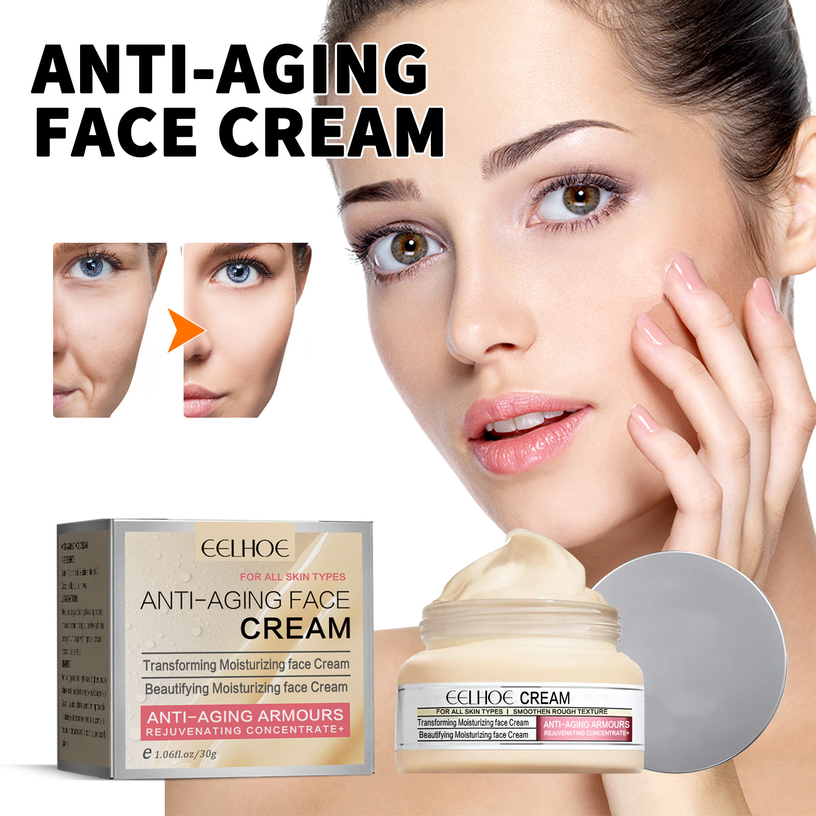 Anti Aging Face Cream Tightening Face Moisturizer Anti-wrinkle Hydrating Facial Firming Repair Night Skin Care