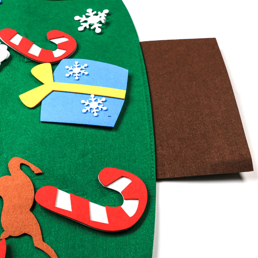 (A Style) DIY Felt Christmas Tree Merry Christmas Decorations For Home Cristmas Ornament Xmas Navidad Gifts Santa Claus New Year Tree