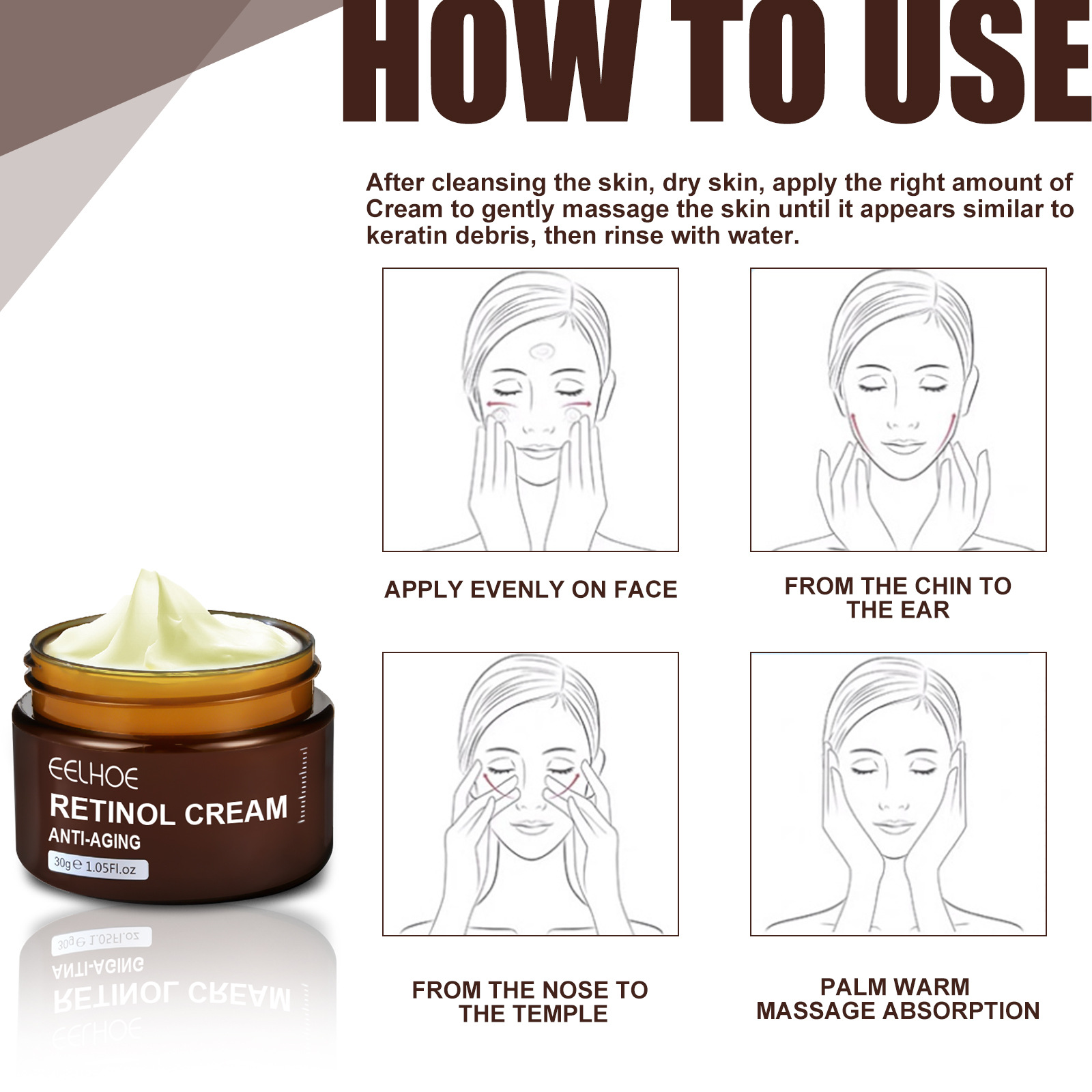 Retinol Anti-aging Cream Night Cream Remove Wrinkle Firming Lift Brighten Skin Colour Fade Fine Lines Moisturizing Skin Care