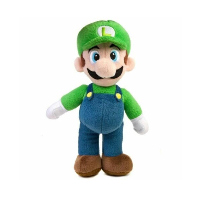 2Pcs Mario+Luigi Super Mario Bros Plush Doll Mario Luigi Soft Toy
