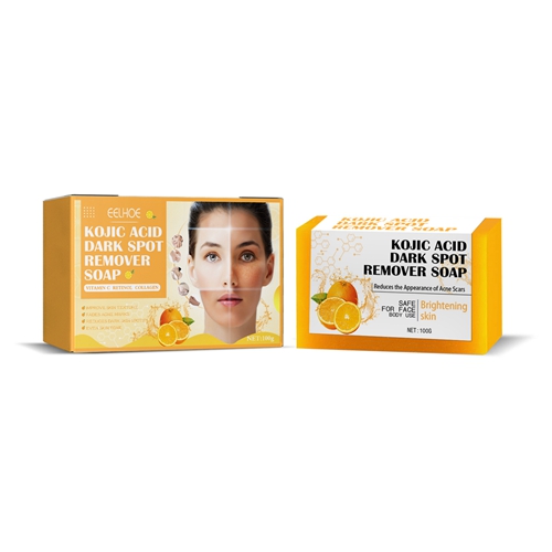 Kojic Acid Dark Spots Remover Soap Cleaning Even Skin Skin Brightener Oil Control Nourishing Hydration Skin Care Natural Turmeric Soap 100g
