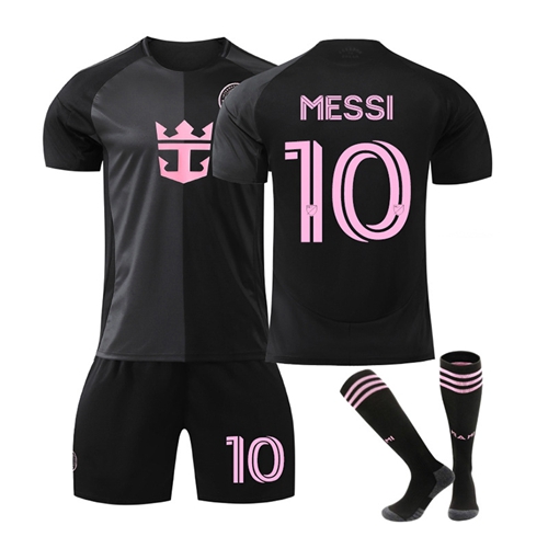 Football Kits Soccer Jersey Miami Away Jerseys with Messi Number 10 Kids Sportwear Football Training Shirts Shorts and Socks for MLS Match 2025-2026