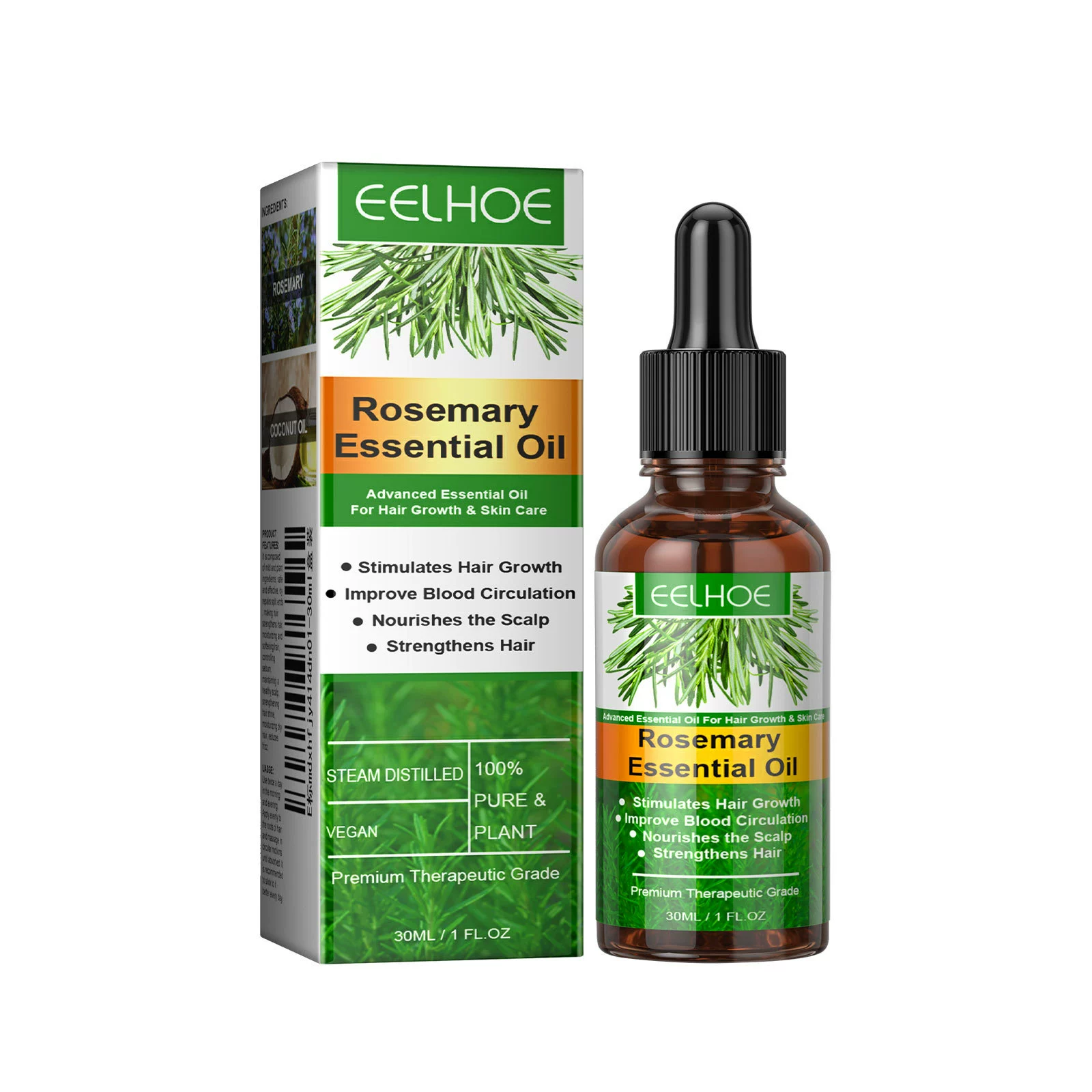 Rosemary Essential Oil Nourishes Repairs Improves Frizz Prevents Hair Loss