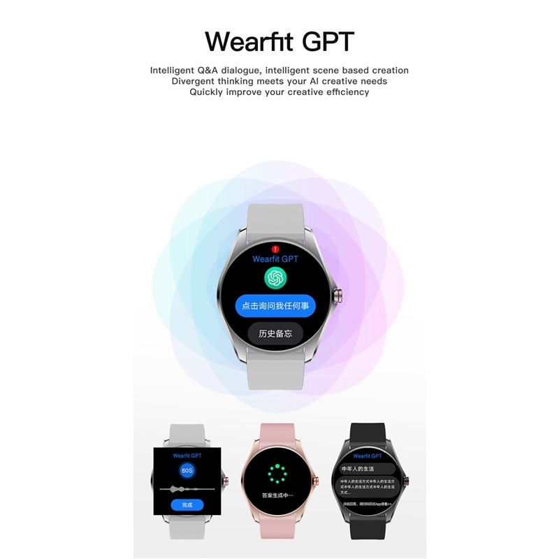 (Pink) Fashion Smart Watch Wristwatch Health Monitoring Sports Fitness Tracker Smartwatch for Men Women