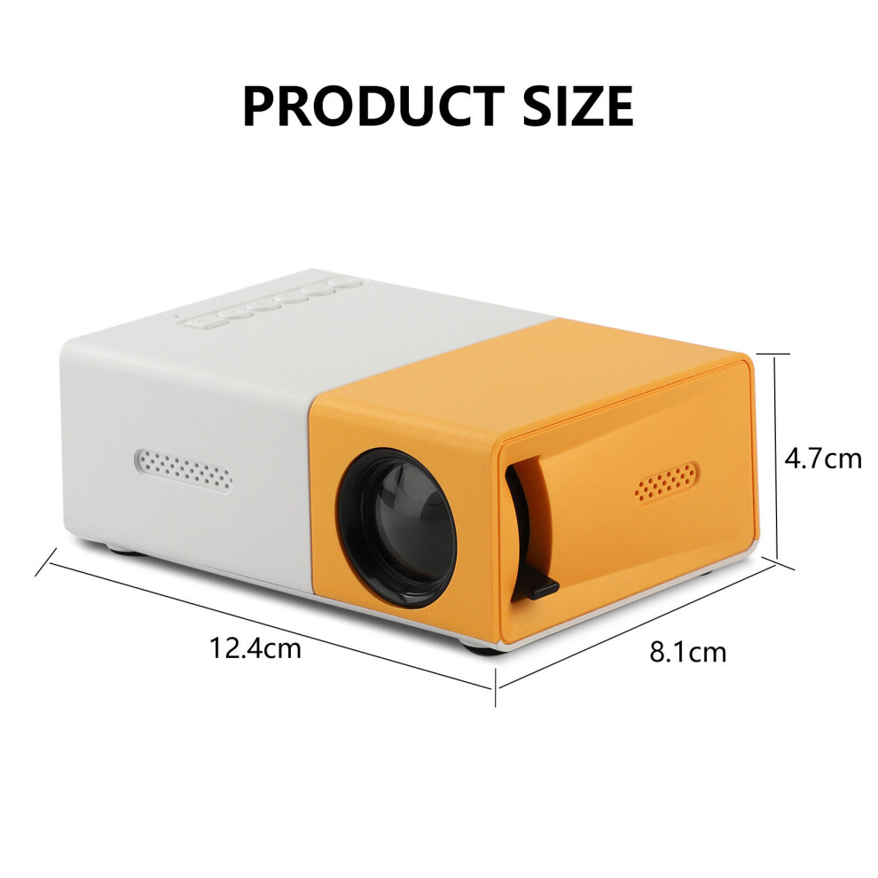 Mini Portable YG300 Multimedia Projector Full HD 1080P Home Theater