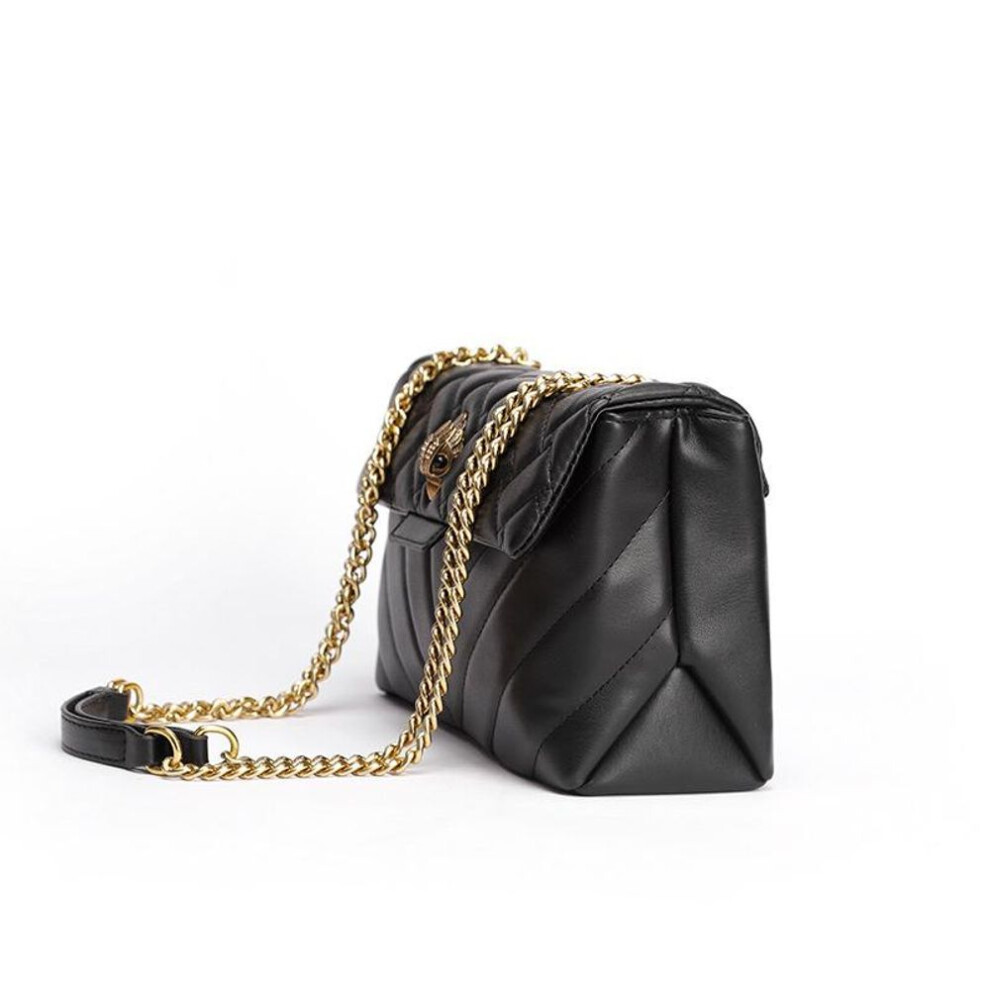 (black) Kurt Geiger Eagle Head Womens Chain Crossbody Bag