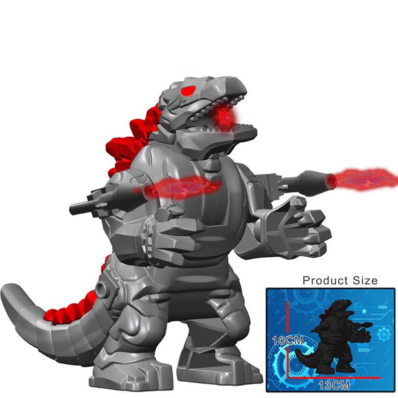 (Style D)  Mechagodzilla Mini Figures Kids Toys Role play Building Blocks Styles Vary Collectable Figure Gift Idea for Teens and Fans