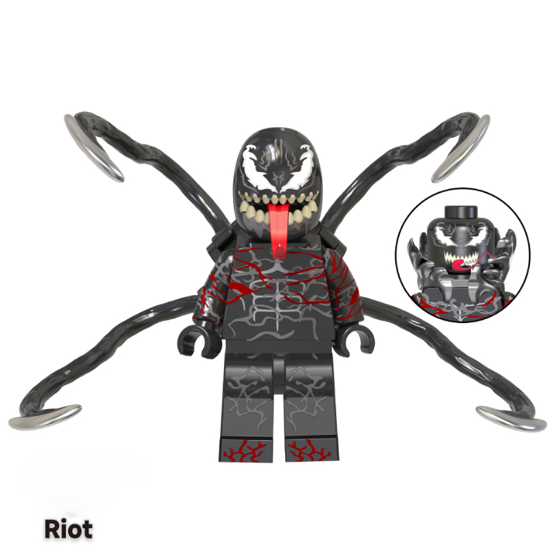 Super Heroes Building Blocks Venom Carnage Anti Venom Riot Deadpool Symbiote Characters Minifigures Kid Action Figures Toy Gifts