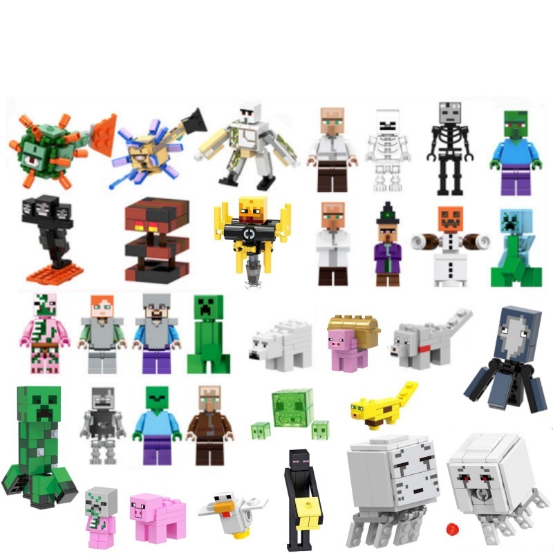 Kids Toys Minifiures My World Building Blocks Educational Toys Birthday Gifts Fit Lego