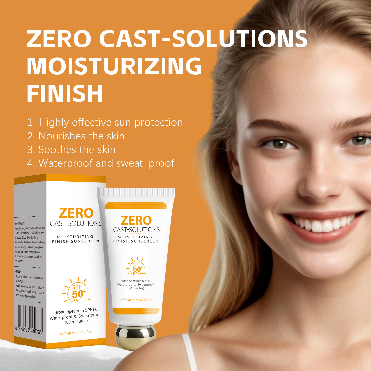 Moisturizing Protective Cream Lightweight Hydrating Shield For Outdoor Daily Skin Defense 50ml