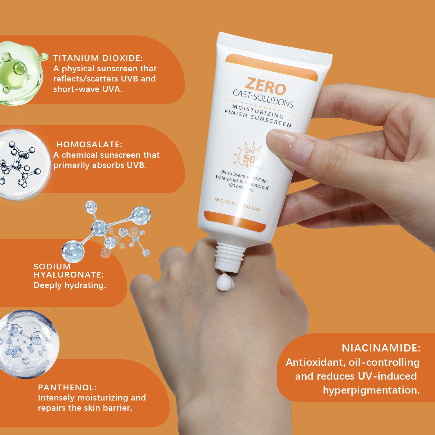 Moisturizing Protective Cream Lightweight Hydrating Shield For Outdoor Daily Skin Defense 50ml
