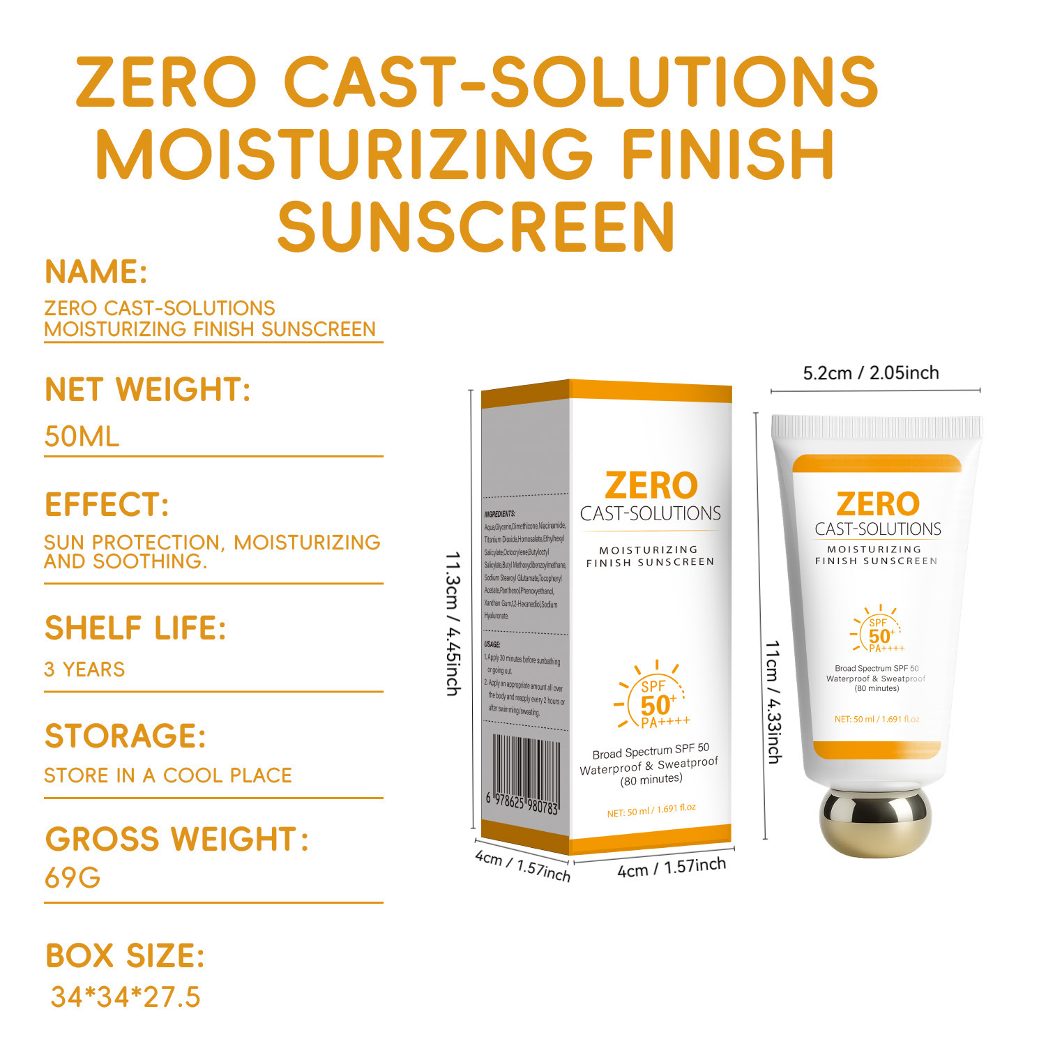 Moisturizing Protective Cream Lightweight Hydrating Shield For Outdoor Daily Skin Defense 50ml
