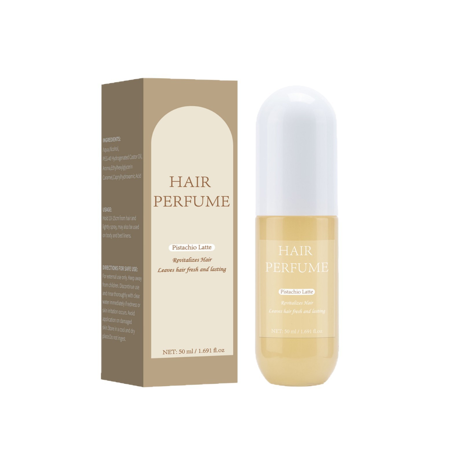 Pistachio Latte Hair Perfume Long Lasting Fragrance For Daily Styling Romantic Date And Gift Giving