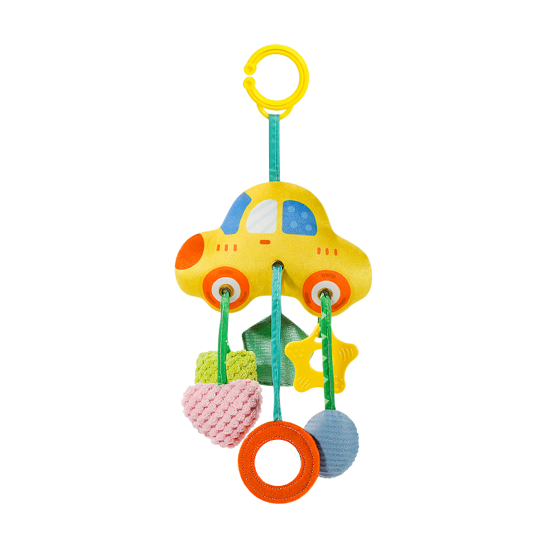 (baby bottle) Car Seat Stroller Toys for Babies 0-6 Months Crab Baby Infant Newborn Stroller Toys with Beep Mirror Small Bell Baby Teether
