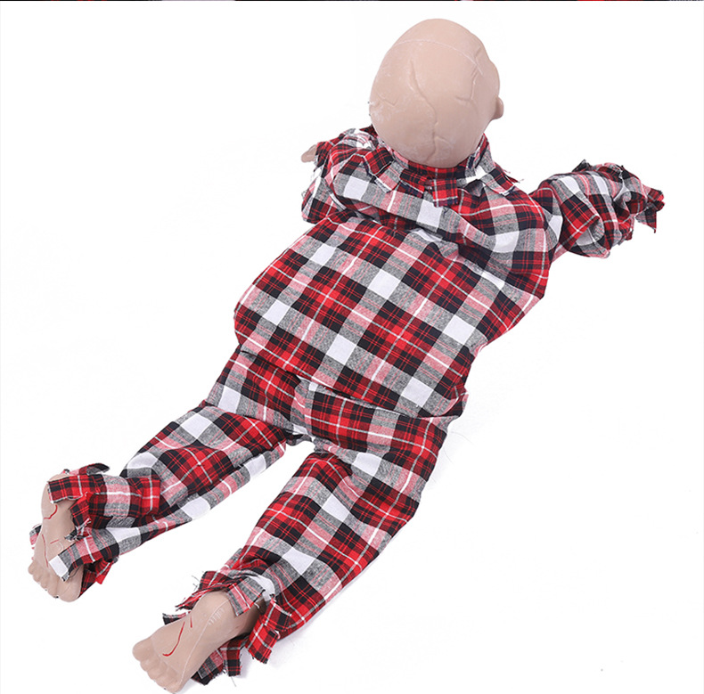 (Man) Crawling Horror Ghost Doll Male And Female Styles Halloween Scene Decorations Ghost Props For Secret Room Festival