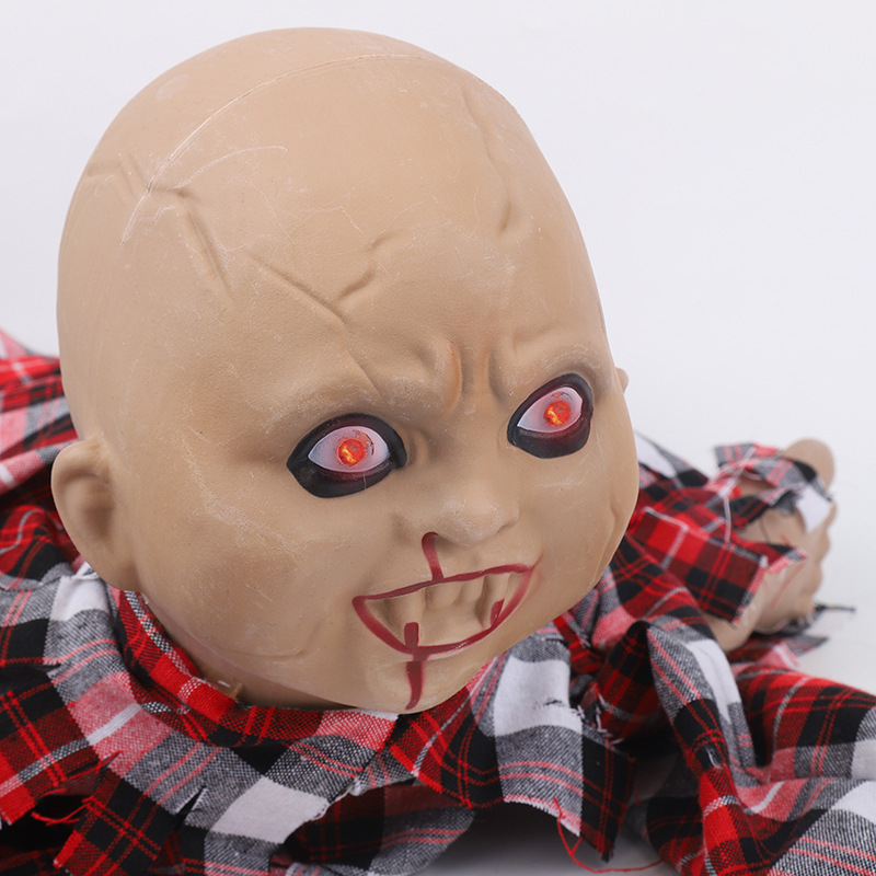 (Man) Crawling Horror Ghost Doll Male And Female Styles Halloween Scene Decorations Ghost Props For Secret Room Festival