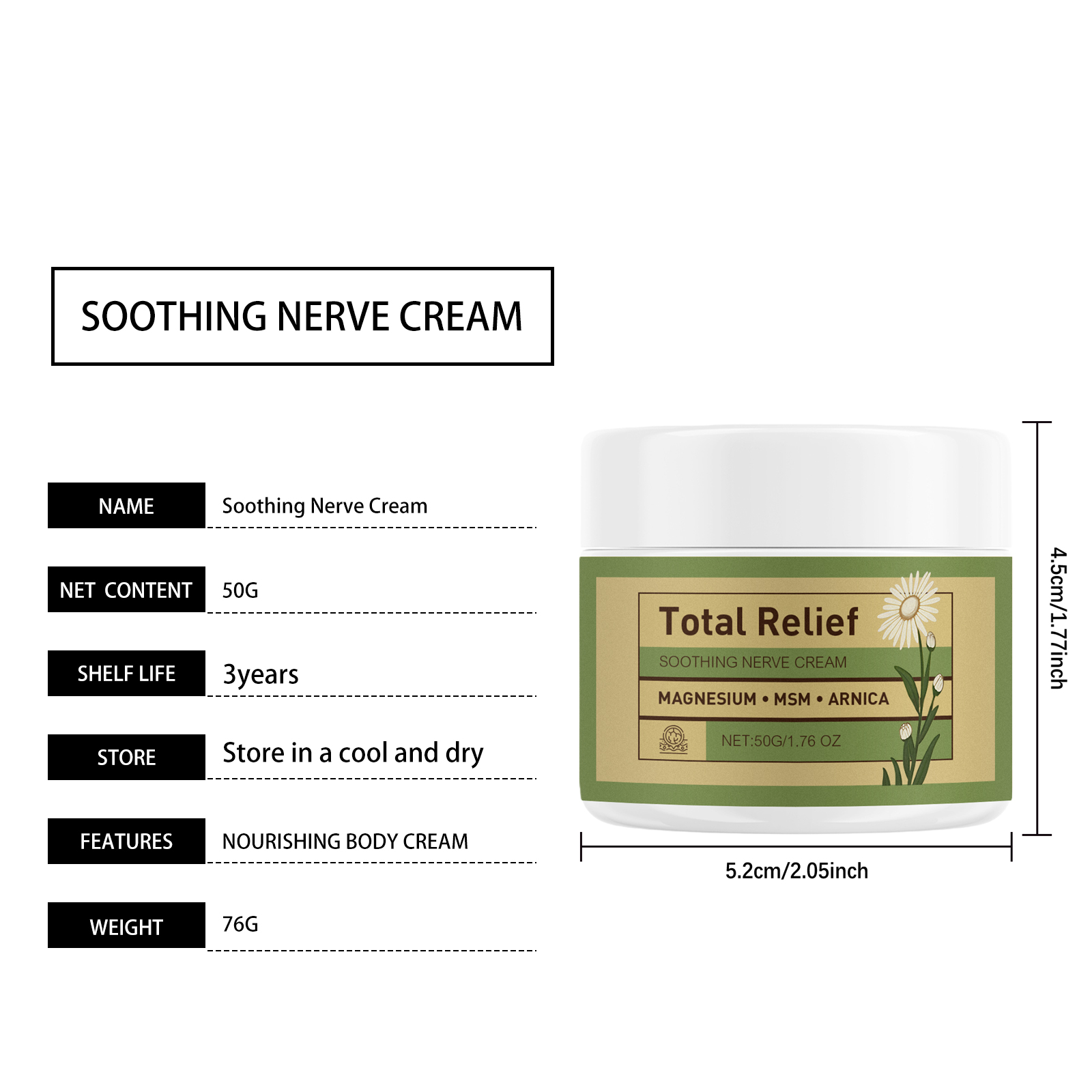 Body Care Cream Mild Gentle Comfort Skin Natural Plant Extract Daily Soft Massage Smear Lotion Safe Gentle Fresh Nourish