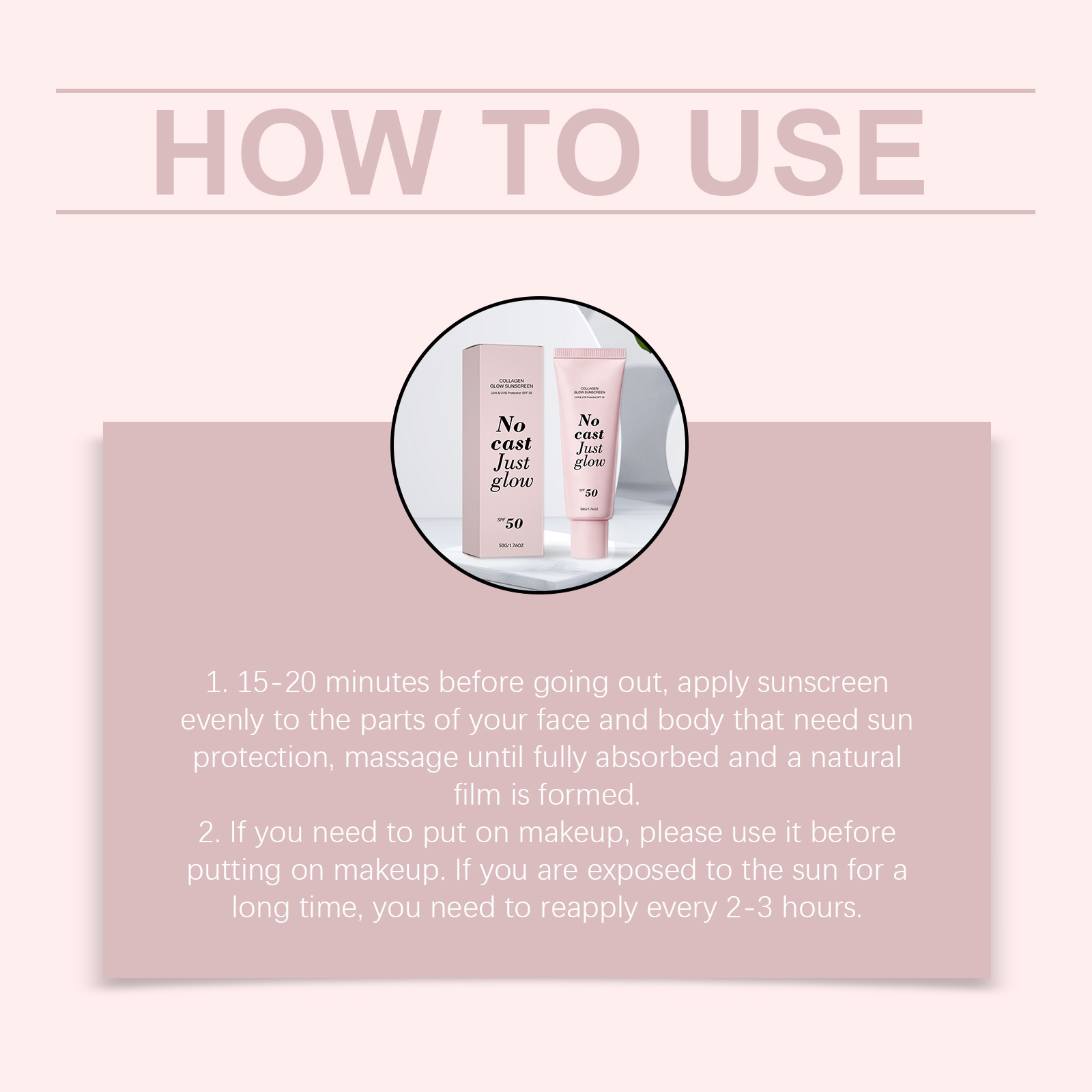 Collagen Protection Cream Light Thin Fresh Non Sticky Outdoor Care Face Body Soft Healthy Skin