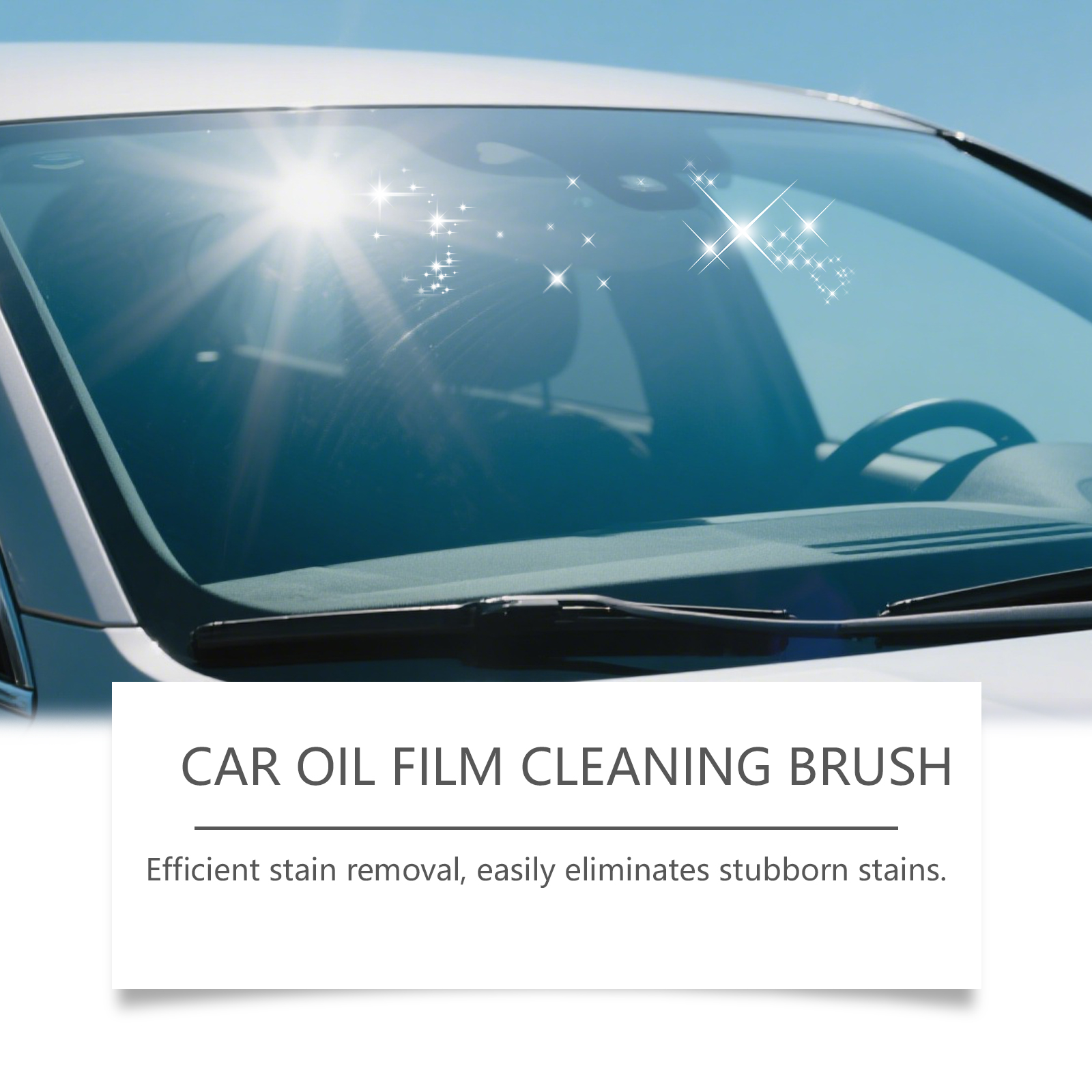 Car Oil Film Cleaning Brush High Density Wear Resistant Anti Slip Decontamination Portable Window Windshield Rearview Mirror Car Light