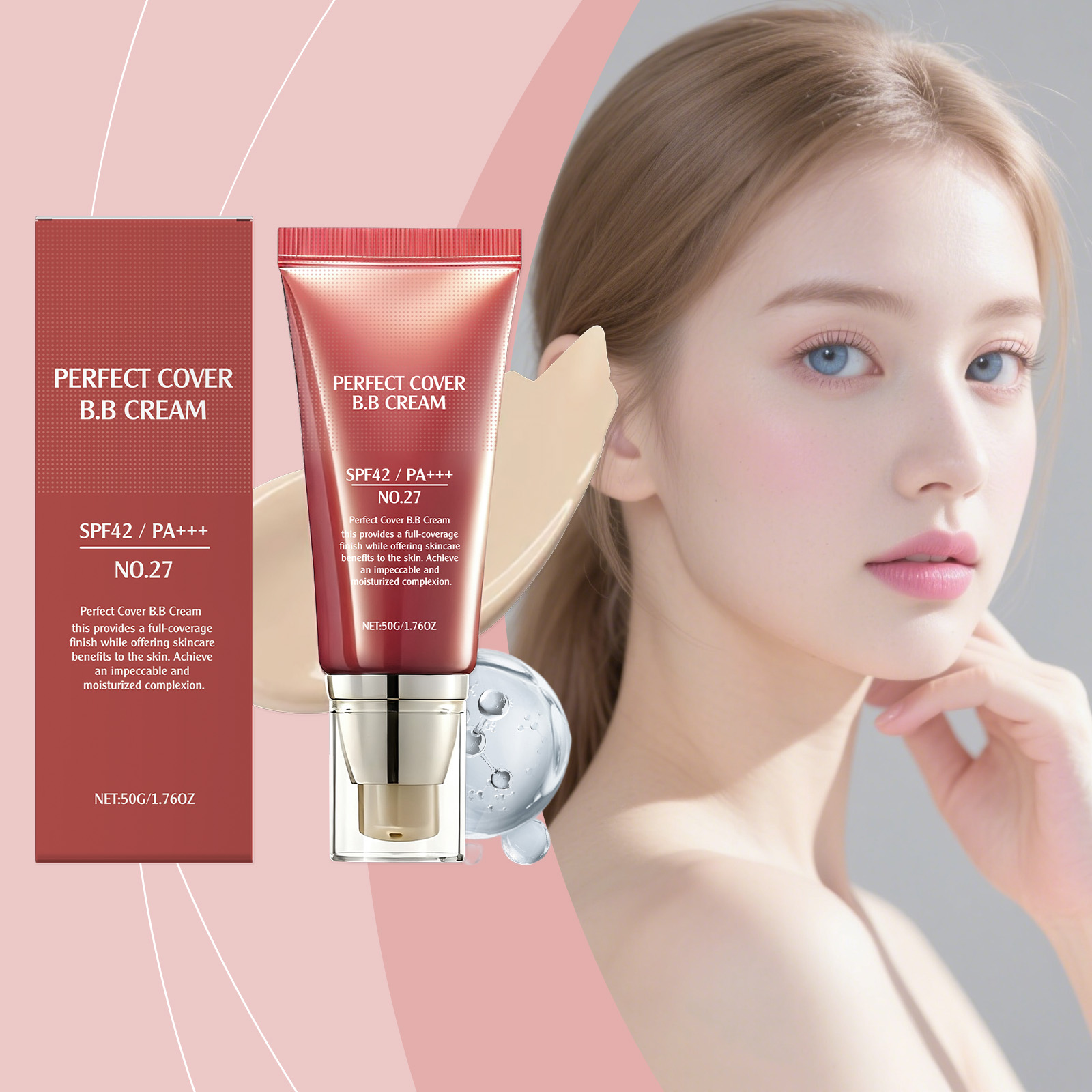 Soft Skin Concealer Bb Cream Natural Tone Mild Moisturizing Light Bright Matte Clear Portable Facial Skin Care