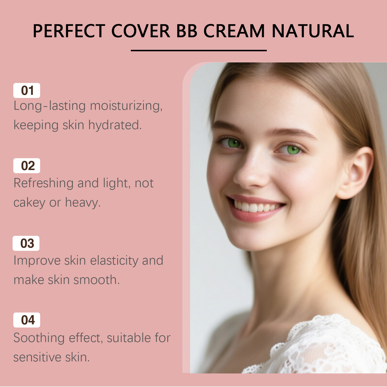 Soft Skin Concealer Bb Cream Natural Tone Mild Moisturizing Light Bright Matte Clear Portable Facial Skin Care