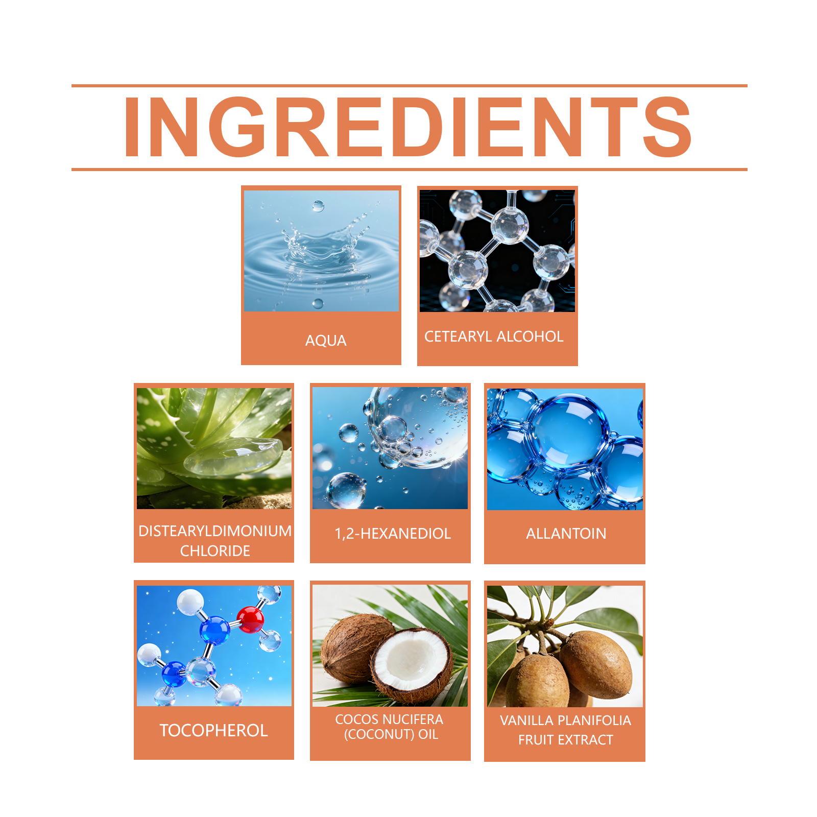 Coconut Scent Vanilla Hair Cream Daily Mild Nourish Hydrate Soft Gloss External Spread Over Hair Strands