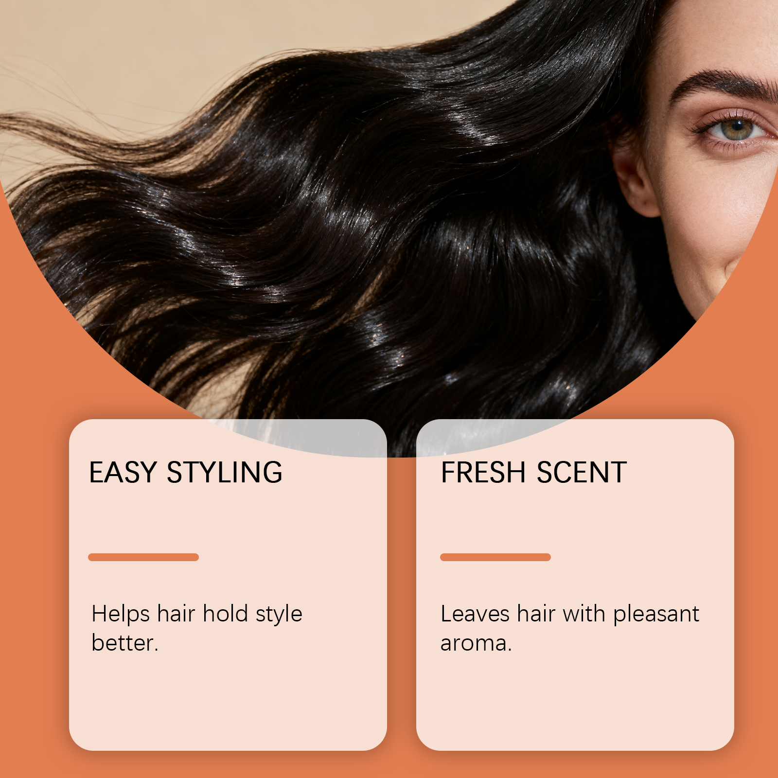 Coconut Scent Vanilla Hair Cream Daily Mild Nourish Hydrate Soft Gloss External Spread Over Hair Strands