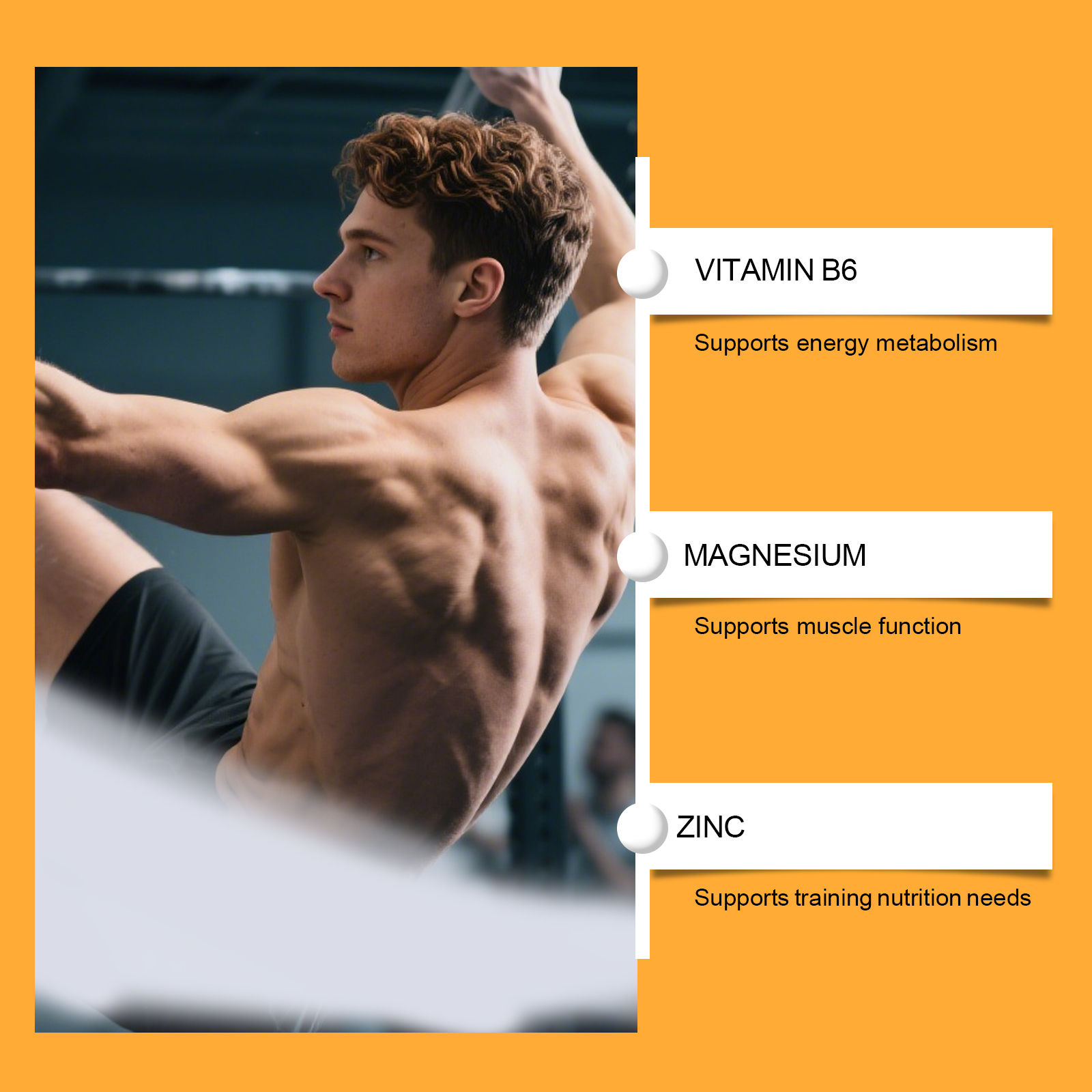 Body Energy Vitality Supplement Capsule Body Energy Support Body Muscle Care Training Exercise Health Boost Nutrient Pill