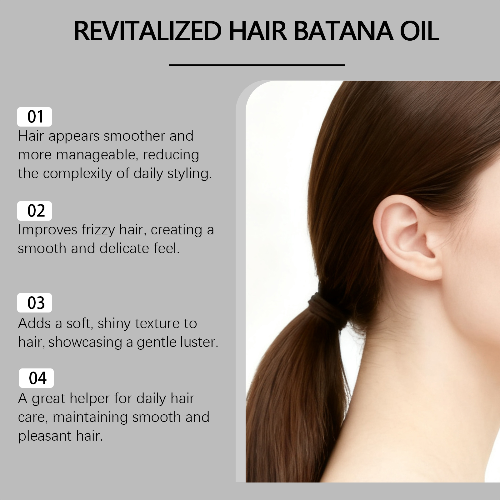 Batana Oil Hair Conditioner Mildly Protect Scalp Hair Moist Smooth Bright Texture Restore