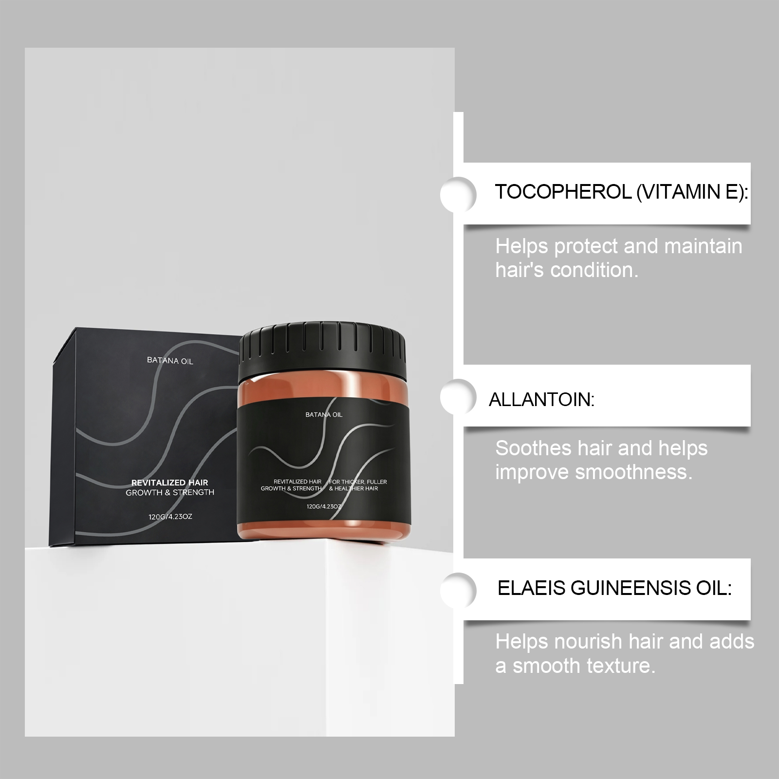 Batana Oil Hair Conditioner Mildly Protect Scalp Hair Moist Smooth Bright Texture Restore