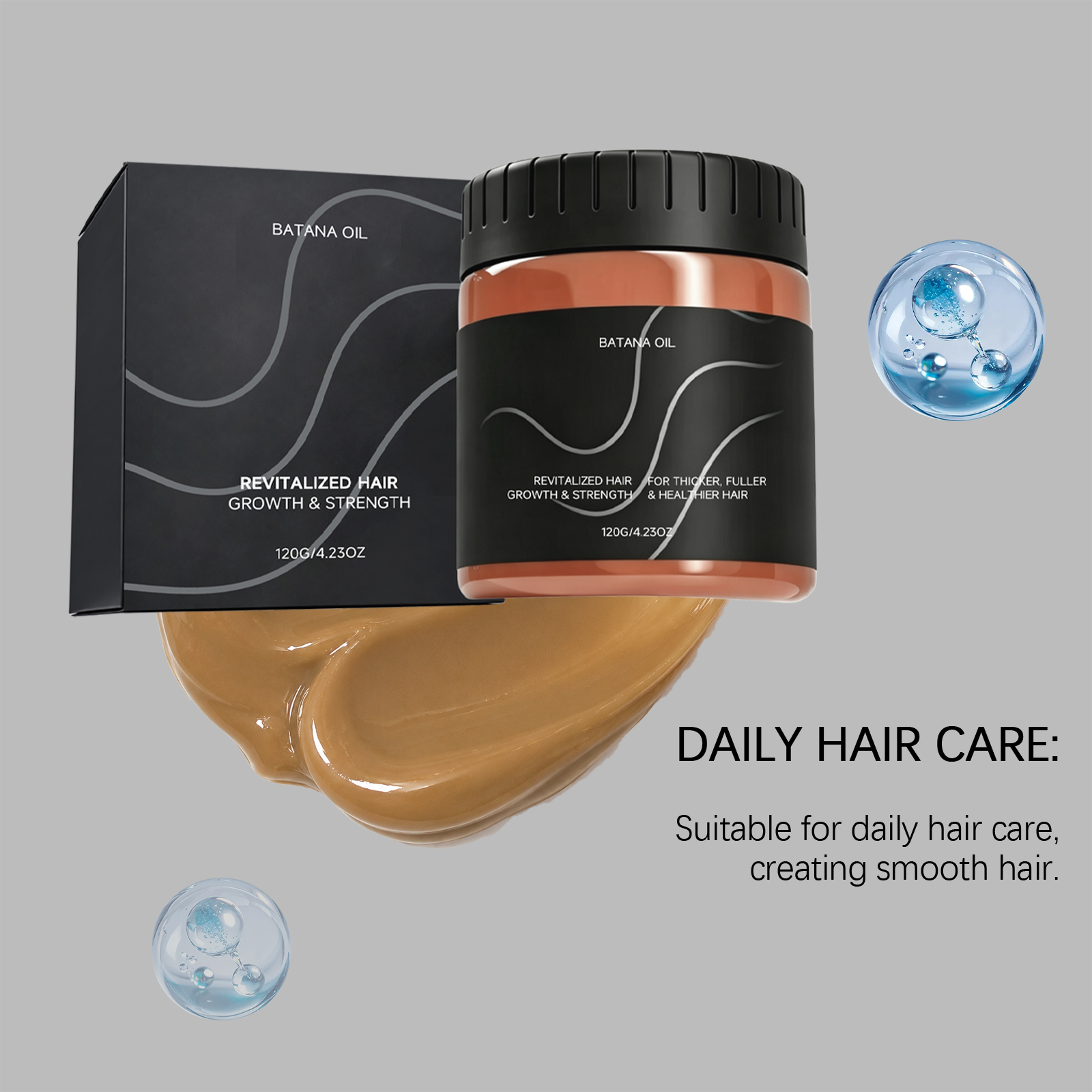 Batana Oil Hair Conditioner Mildly Protect Scalp Hair Moist Smooth Bright Texture Restore
