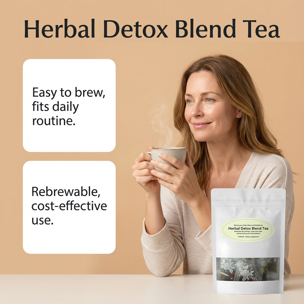 Herbal Blend Tea Light Taste Plant Formula Portable Single Sachets Care Body Balance Daily Wellness Support