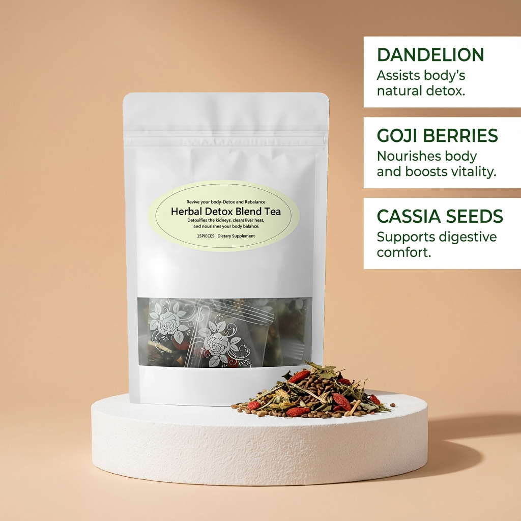 Herbal Blend Tea Light Taste Plant Formula Portable Single Sachets Care Body Balance Daily Wellness Support
