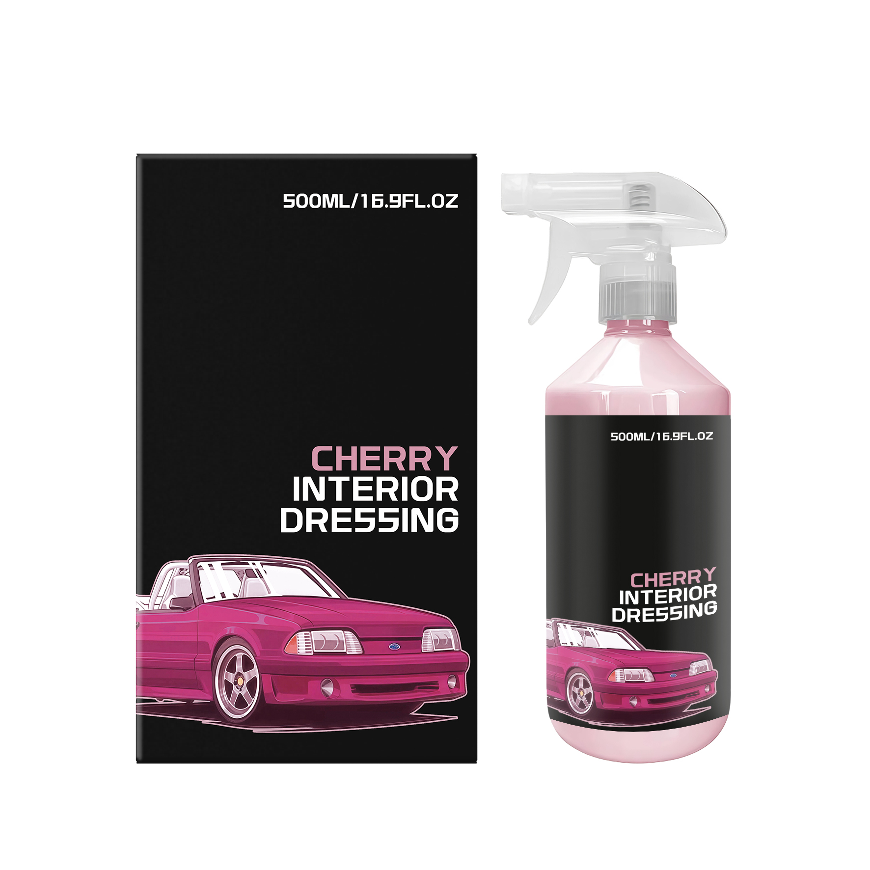 Cherry Scent Auto Interior Care Agent For Car Cabin Seat Inner Trim Center Console Daily Clean Surface Maintenance Liquid